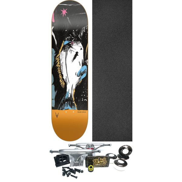 Antiz Skateboards Roland Hirsch Fish Dream Skateboard Deck - 8.37" x 32" - Complete Skateboard Bundle